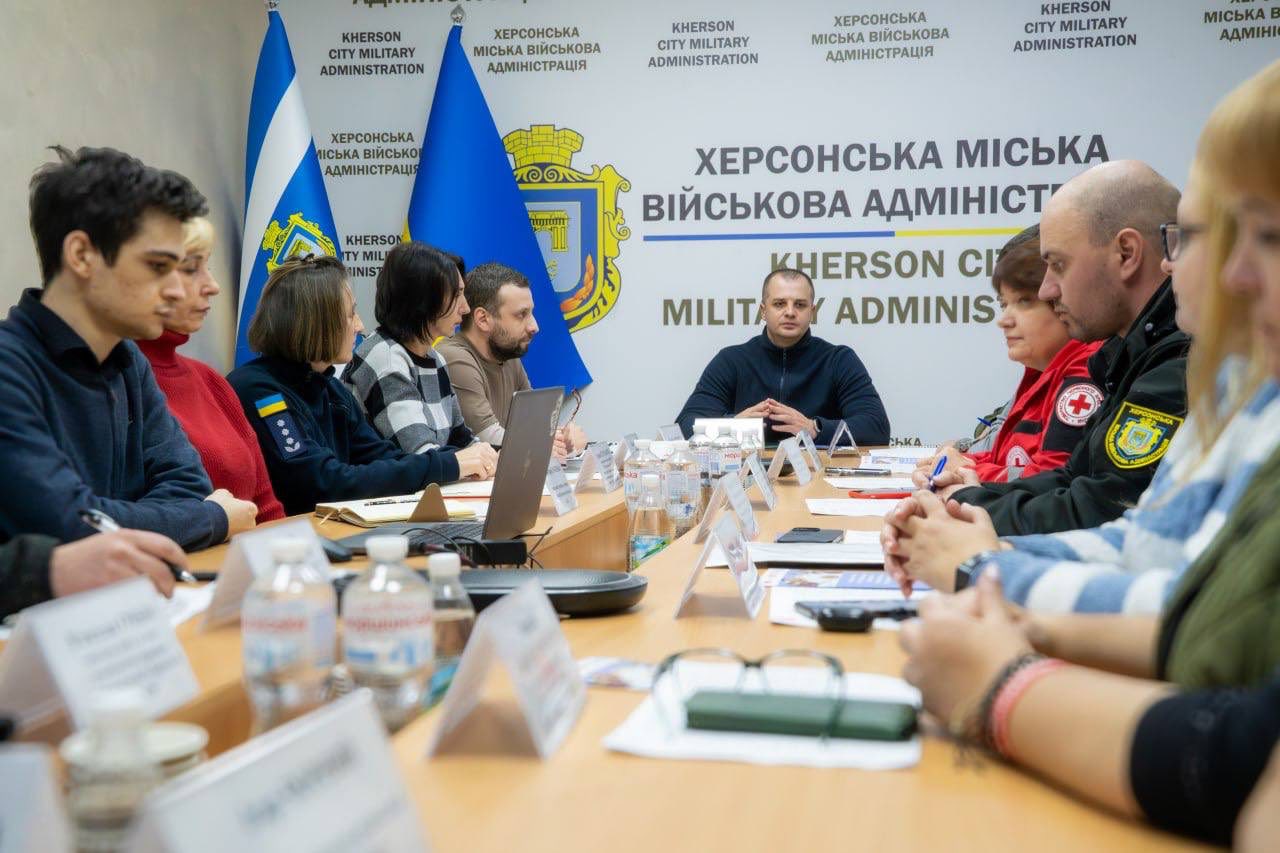 У Херсоні сформовано Робочу групу з громадської безпеки та відновлення У Херсоні сформовано Робочу групу з громадської безпеки та відновлення